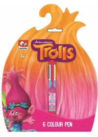 Trolls 6dlg Colour Pen